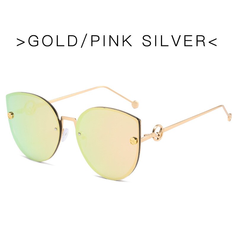 Cat Eye Sunglasses Women Retro Metal UV400