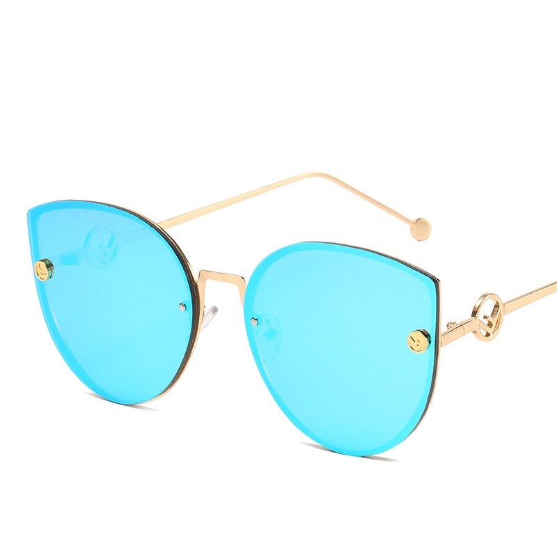 Cat Eye Sunglasses Women Retro Metal UV400