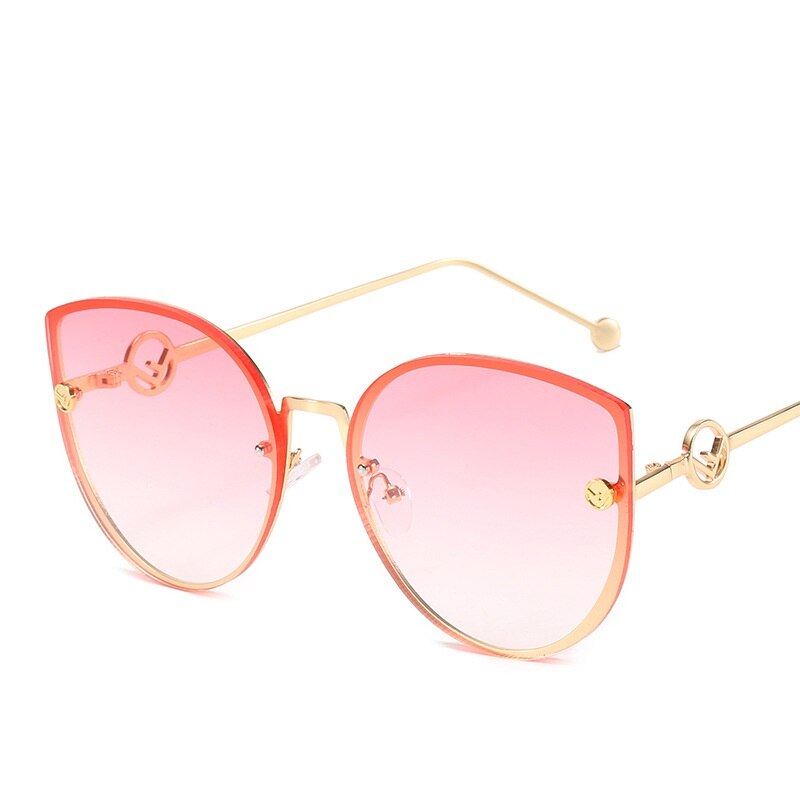 Cat Eye Sunglasses Women Retro Metal UV400