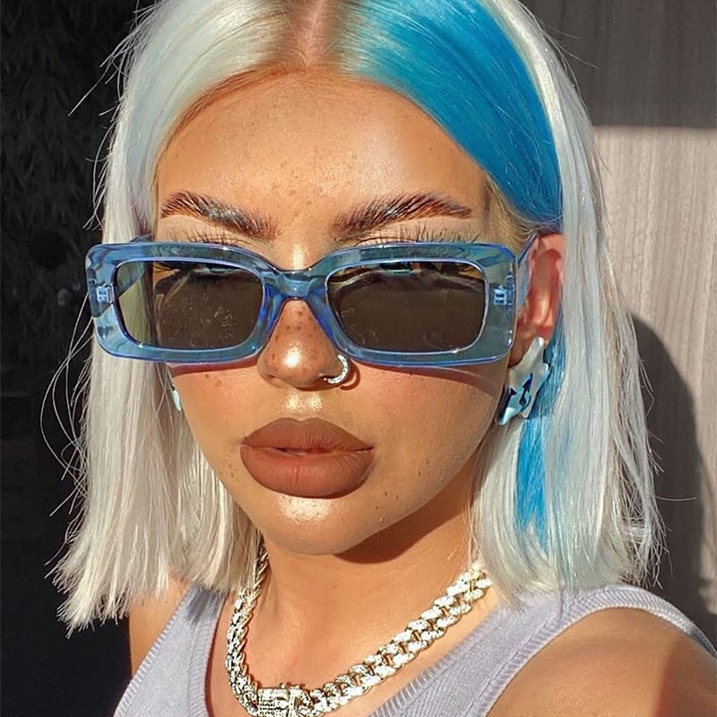 Designer Square Sunglasses Women Luxury UV400